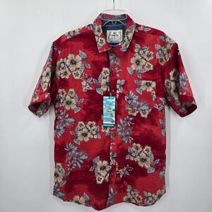 NWT MBX Mens XL Paradise Shirt Floral Tropical Collection Short Sleeve Button Up